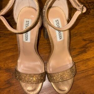 Steve Madden Glittering Gold Heels